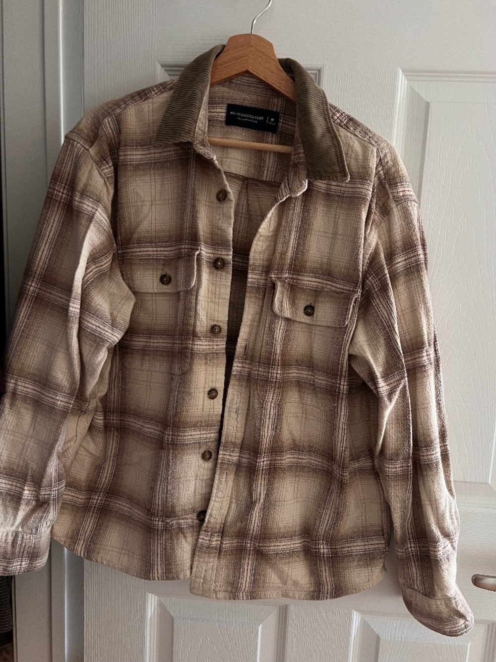 Abercrombie & Fitch 90s Oversized Plaid Shirt Jacket Shacket M